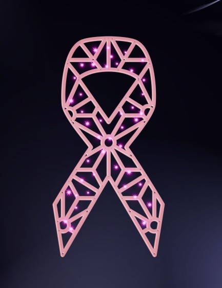 Noeud Fleur lumineux Print