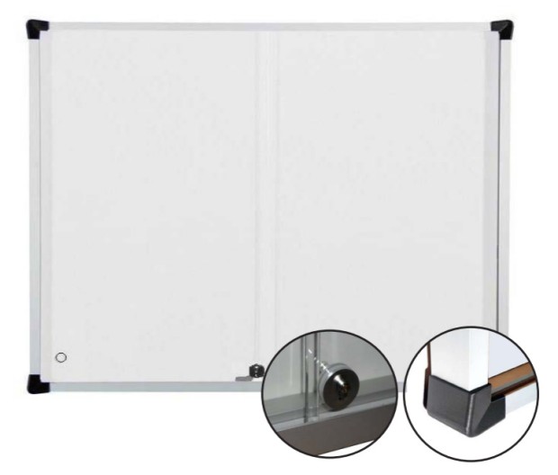 Affichage intérieur coulissant liège