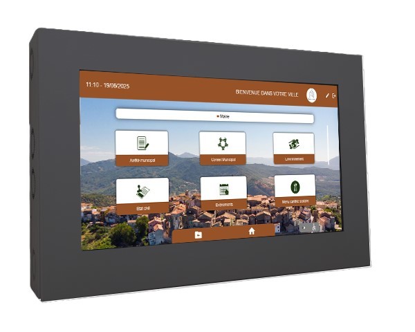 Ecran tactile 43" extérieur