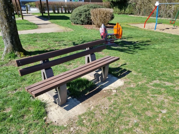 Banc Gaillon recyclé