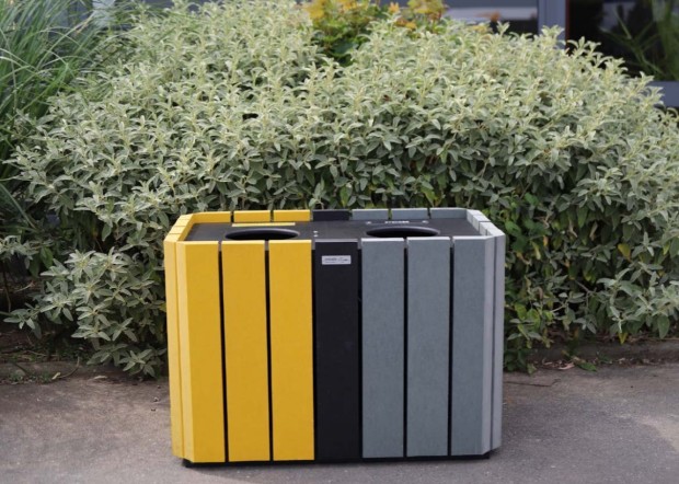 Corbeille tri double flux