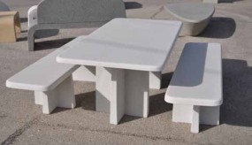 Table pique nique béton