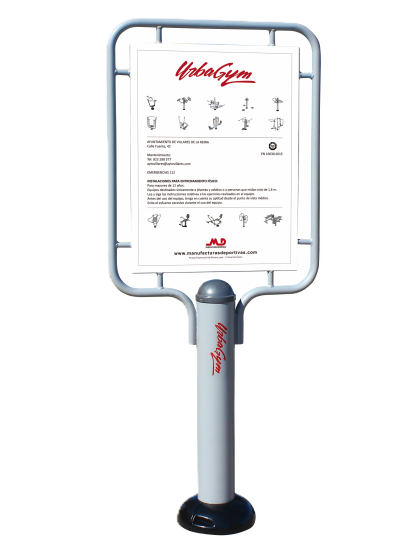 Panneau fitness sérigraphié